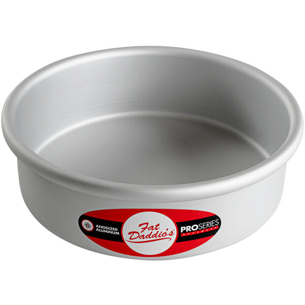 Fat Daddio's - ProSeries 7" x 2" Round Anodized Aluminum Straight Sided Cake Pan - PRD-72