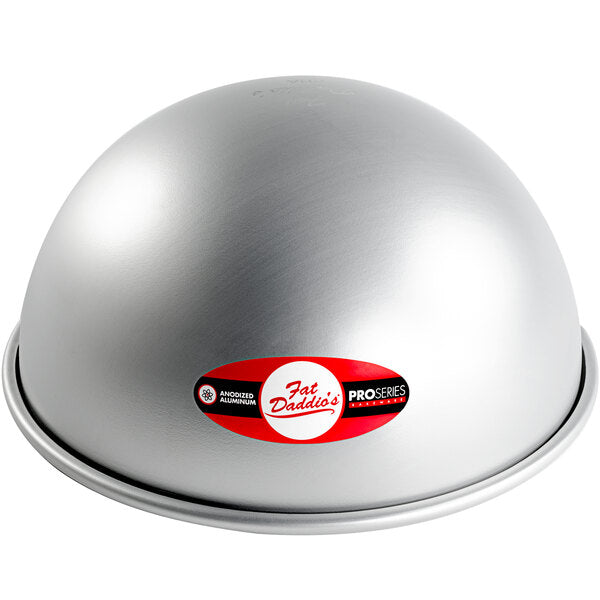 Fat Daddio's - ProSeries 10" x 5" Hemisphere Anodized Aluminum Cake Pan - PHA-10