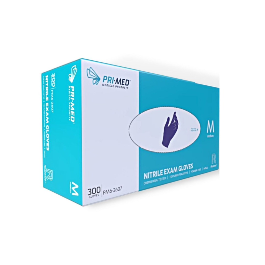 PRIMED™ Nitrile Exam Gloves, 250 Gloves/box - PM6-2209