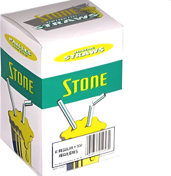 8″ Biodegradable White Milkshake Straw, 400/Bx – Stone