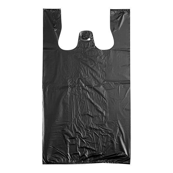 RiteSource - 11" x 6" x 20", S3 Low Density Black T-Shirt Bag, 12.75lb/Cs, 893/Case - TLDS3B