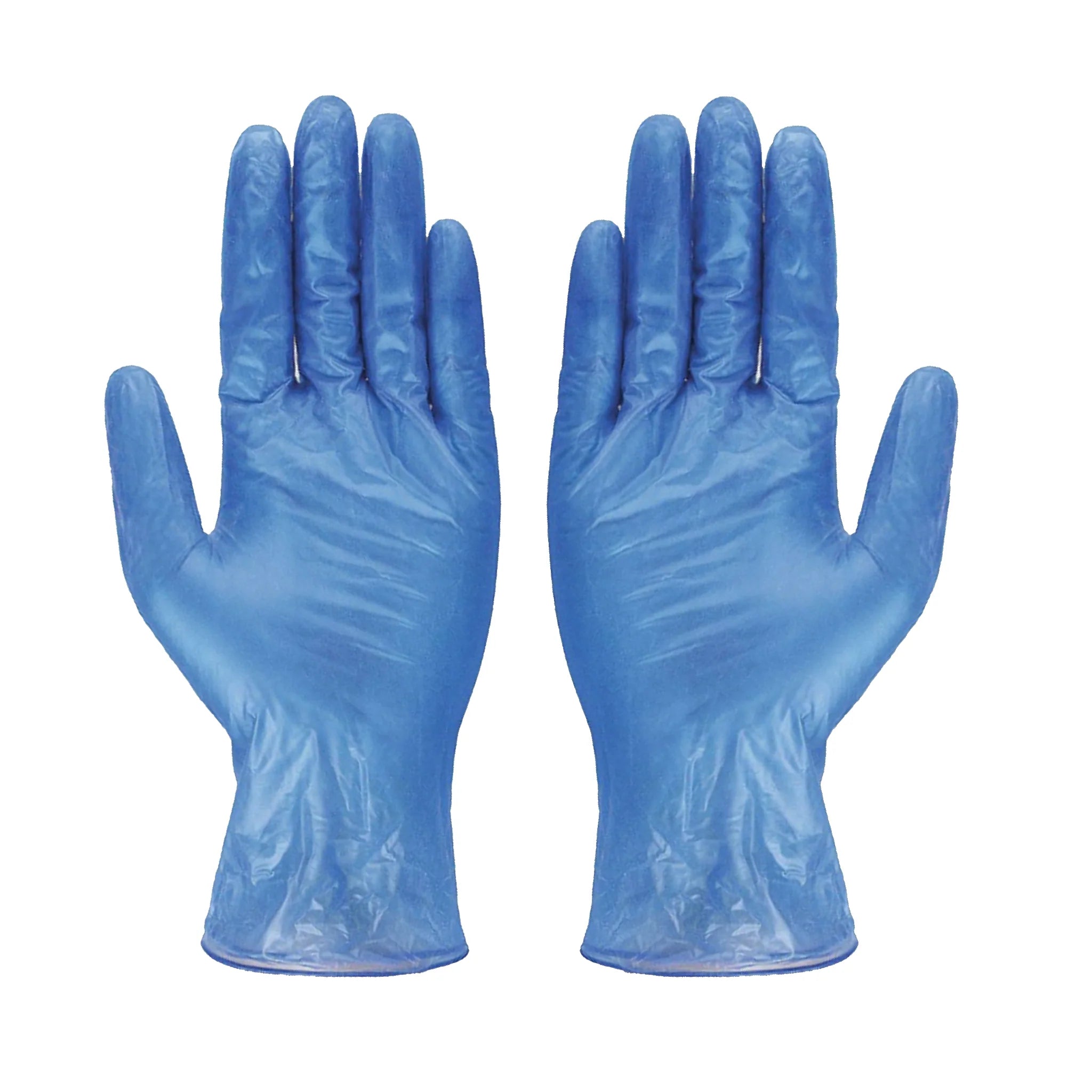 Large Blue Vinyl Gloves, 100/Bx, 10Bx/cs - 3537029