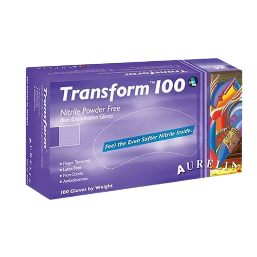 Aurelia - Transform 100 Nitrile Powder-Free Examination Gloves, 100/Bx - 9889A6