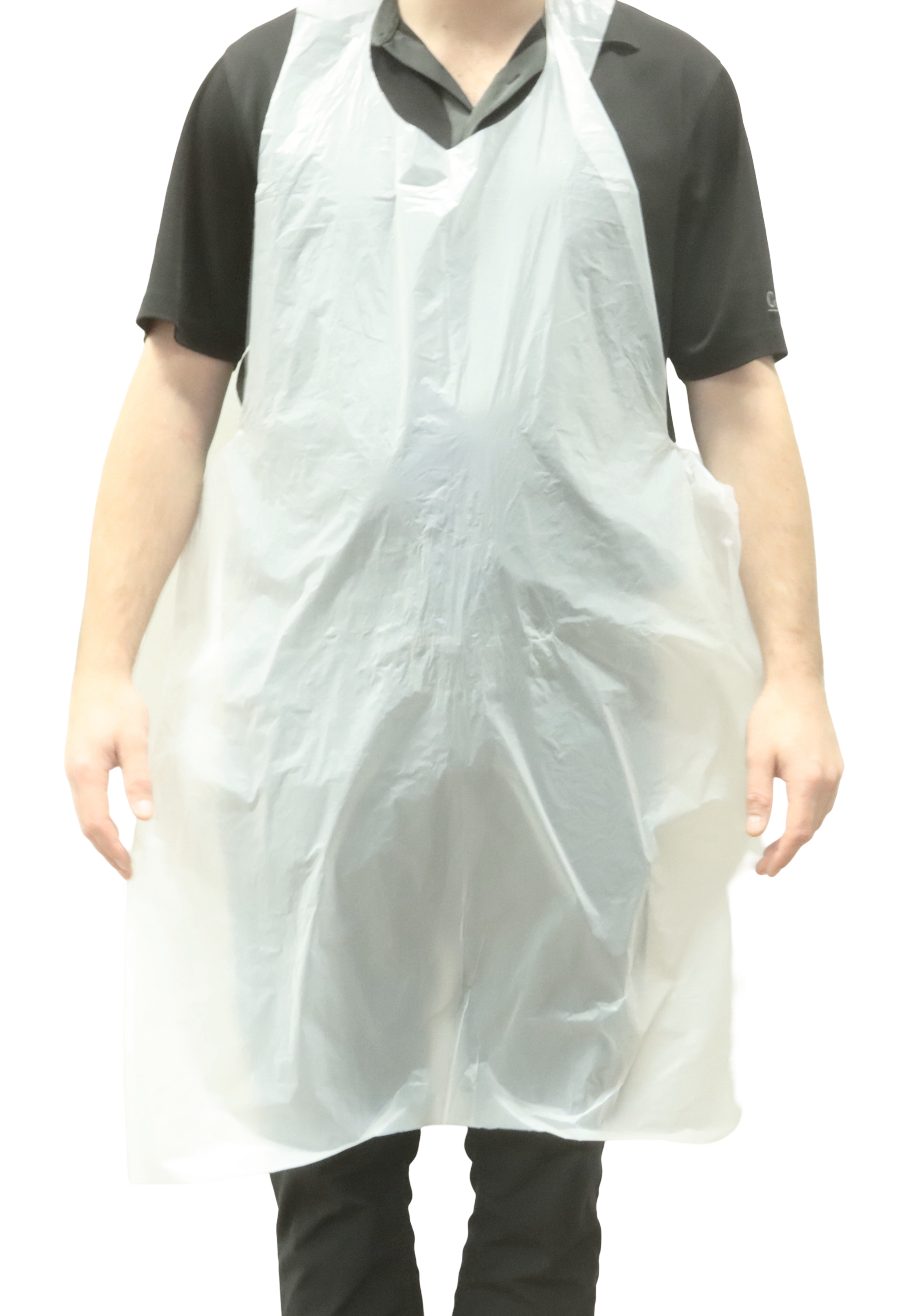RiteTouch - 28" x 46" Plastic Apron White, 100/Bx, 10 Bx/Cs - AP2846