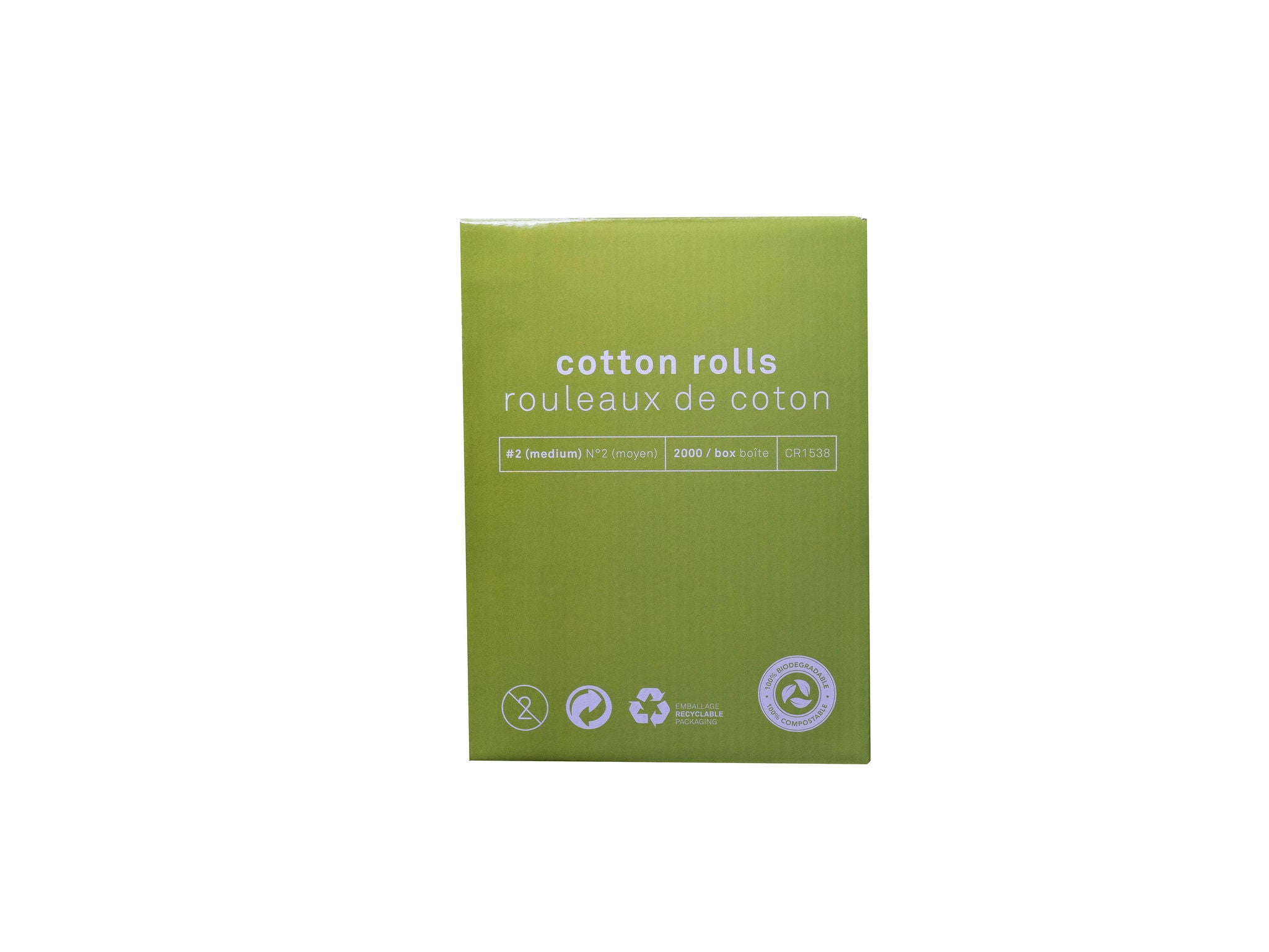 Aurelia® Dental Cotton Rolls – 1.5″ x 0.375″ – 2000/Box