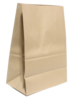 RiteEarth - 1/6 Plain Paper Barrel Bag Kraft, DD65, 400/Bn - PB665K