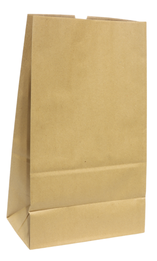 RiteEarth - 1/8 Plain Paper Barrel Bag Kraft, 500/Bn - PB850K