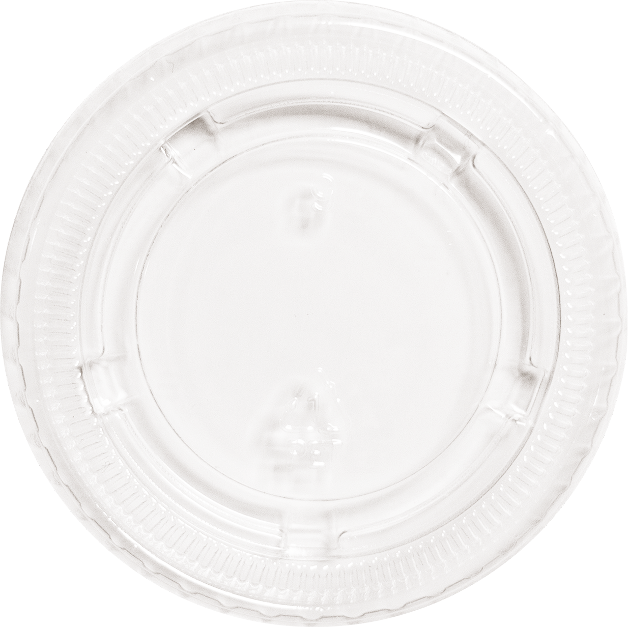 RitePak - 2 Oz Clear Plastic Portion Cup Lid, 2500/Cs - PL200