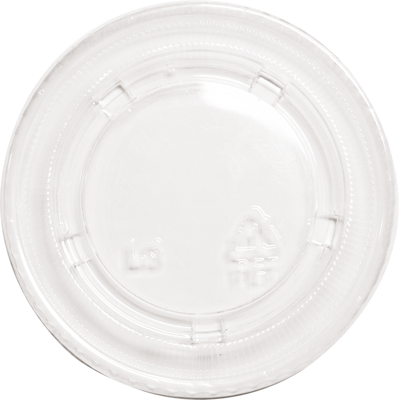 RitePak - 4 Oz Clear Plastic Portion Cup Lid, 2500/Cs - PL400