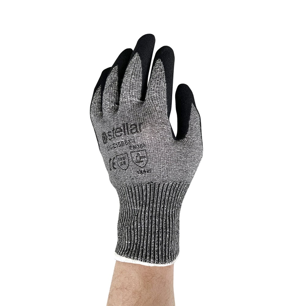 High-Cut Protection: Premium Grey Nitrile Coated Gloves (Level 6)