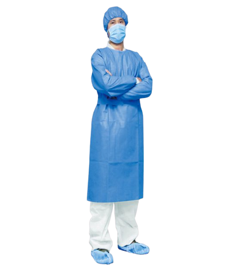 Isolation Gown AAMI Level 2, Pack of 10 and Case of 100