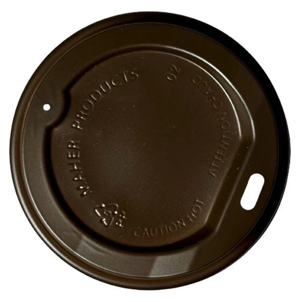 RiteWare - 4 Oz Black PP Dome Lid Fits Paper Hot Cups, 1000/Cs - HDL4B