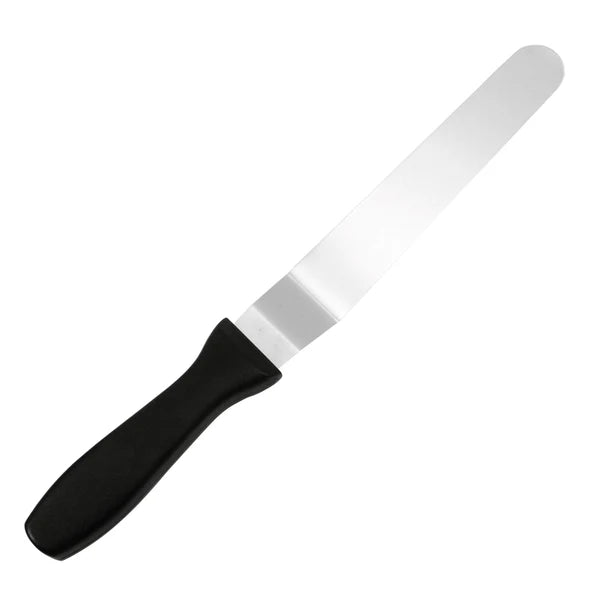 Fat Daddio's - 8" Stainless Steel Offset Spatula with Plastic Handle - SPAT-8OS