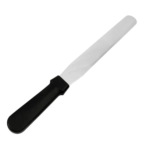 Fat Daddio's - 8" Stainless Steel Spatula with Plastic Handle - SPAT-8S