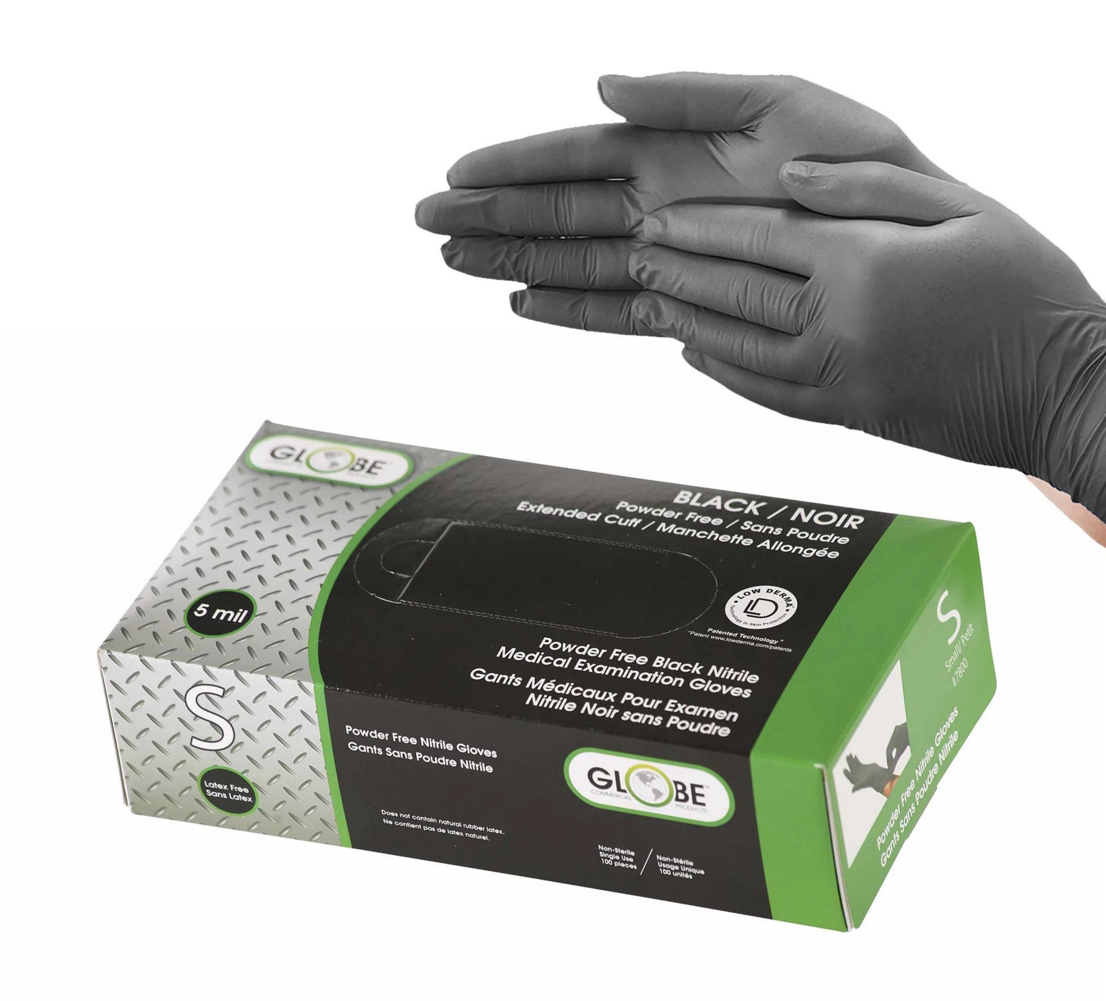Duracore Nitrile Examination Gloves | 5 mil Fully Textured Black