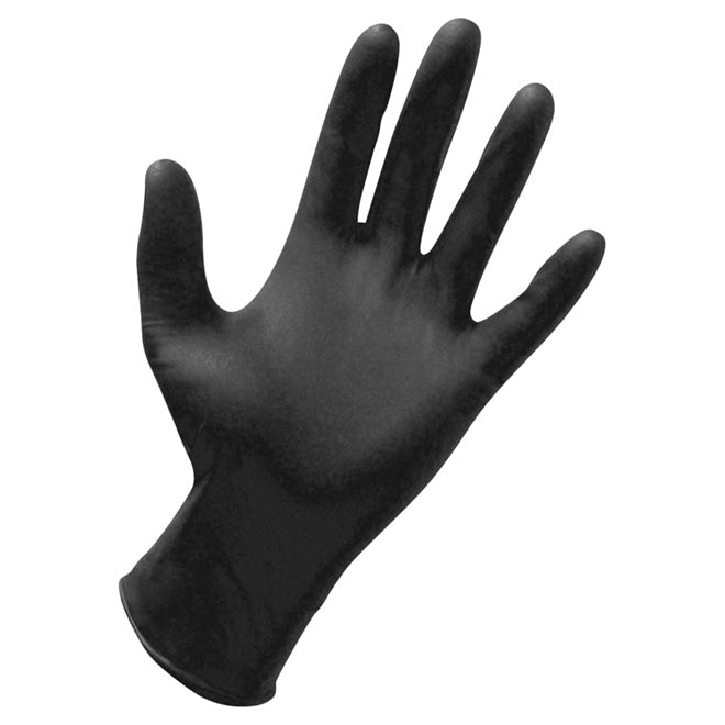 Nitrile Exam Grade Gloves with Textured Finger – 6 MIL Black – Box of 90 | Size: XXL