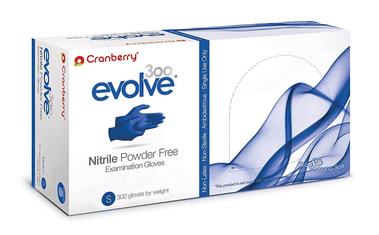 Cranberry Evolve 300 Powder-Free Nitrile Exam Gloves