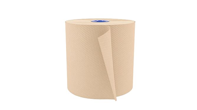 T115 Cascades PRO Perform Roll Paper Towel, 1-Ply, Natural, 775 feet, 6 rolls/pack