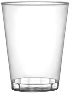 2 Oz Plastic Shot Glasses, 100/pk, 25pk/cs, 2500/cs - 2OZSG