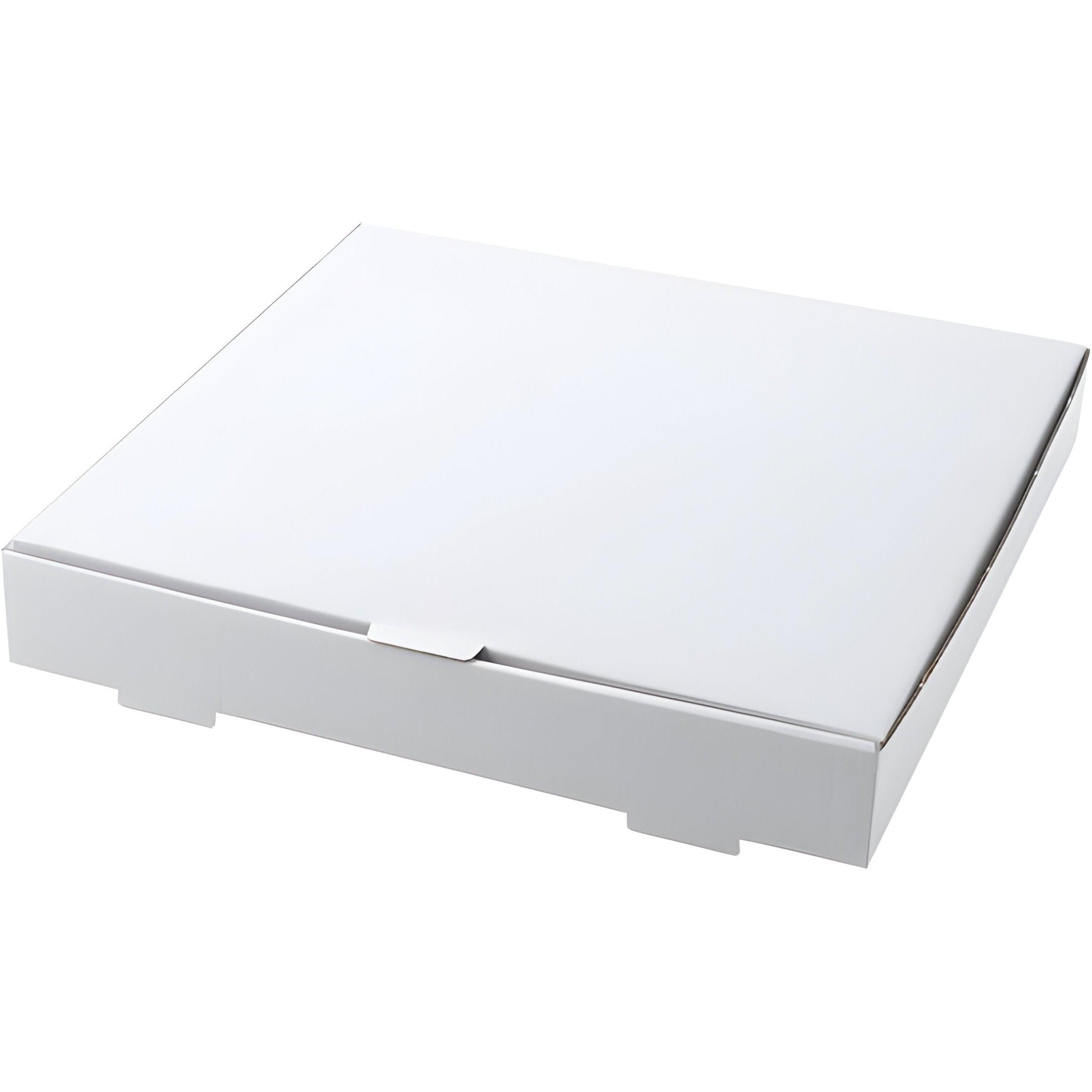 RiteBx - 9" x 9" White Cardboard Pizza Bx, 50/bn - PB0909