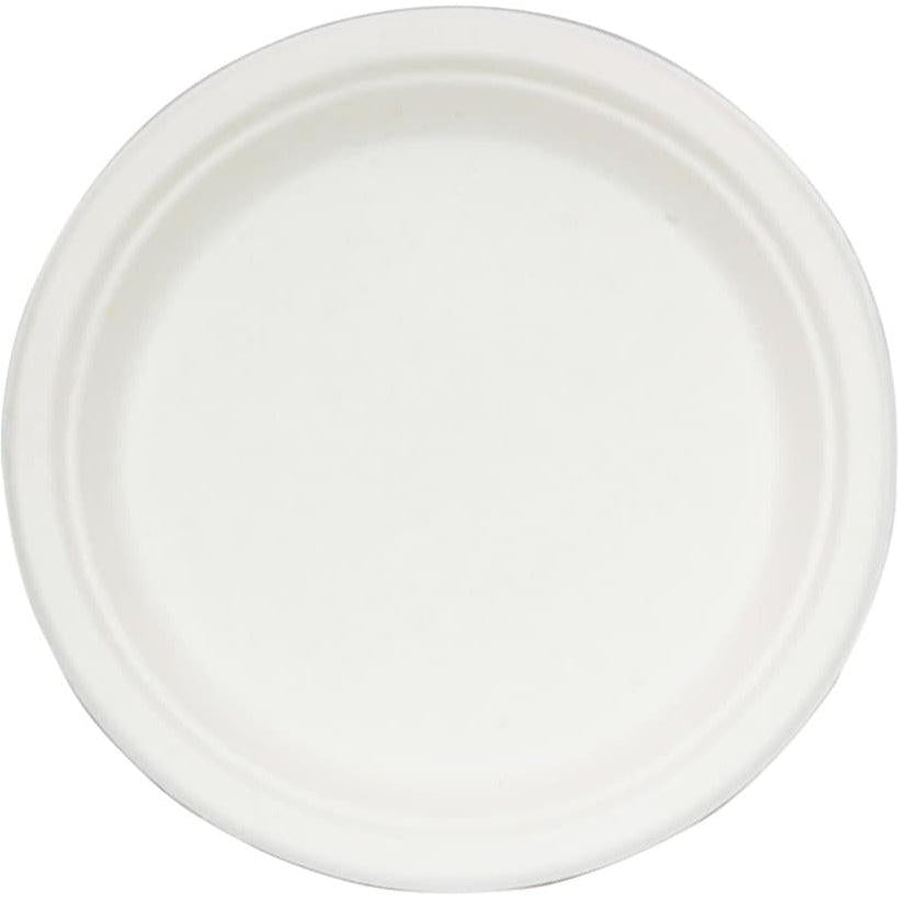 RiteEarth - 9" Bagasse Round Plates, 500/Cs - P090