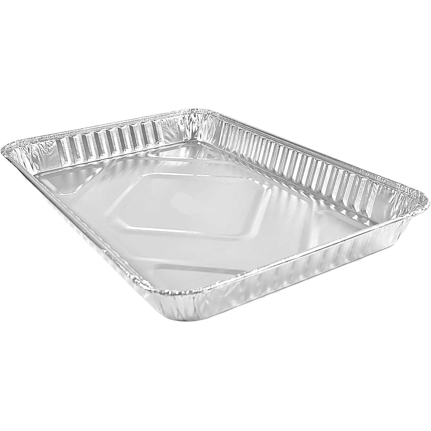 RiteFoil - 17.15” x 12.5” x 1.14” 1/2 Sheet Foil Cake Pan 55G, 100/Case - FP2255
