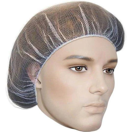 RONCO - 24" White Nylon Honeycomb Mesh Hairnet, 10bg/Case - 1819