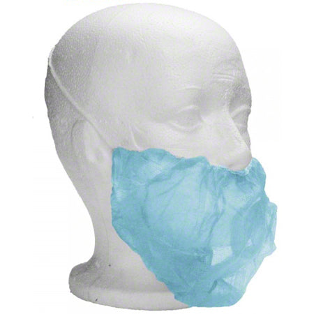 Disposable Beard Covers – White and Blue, Hygienic Face Protection