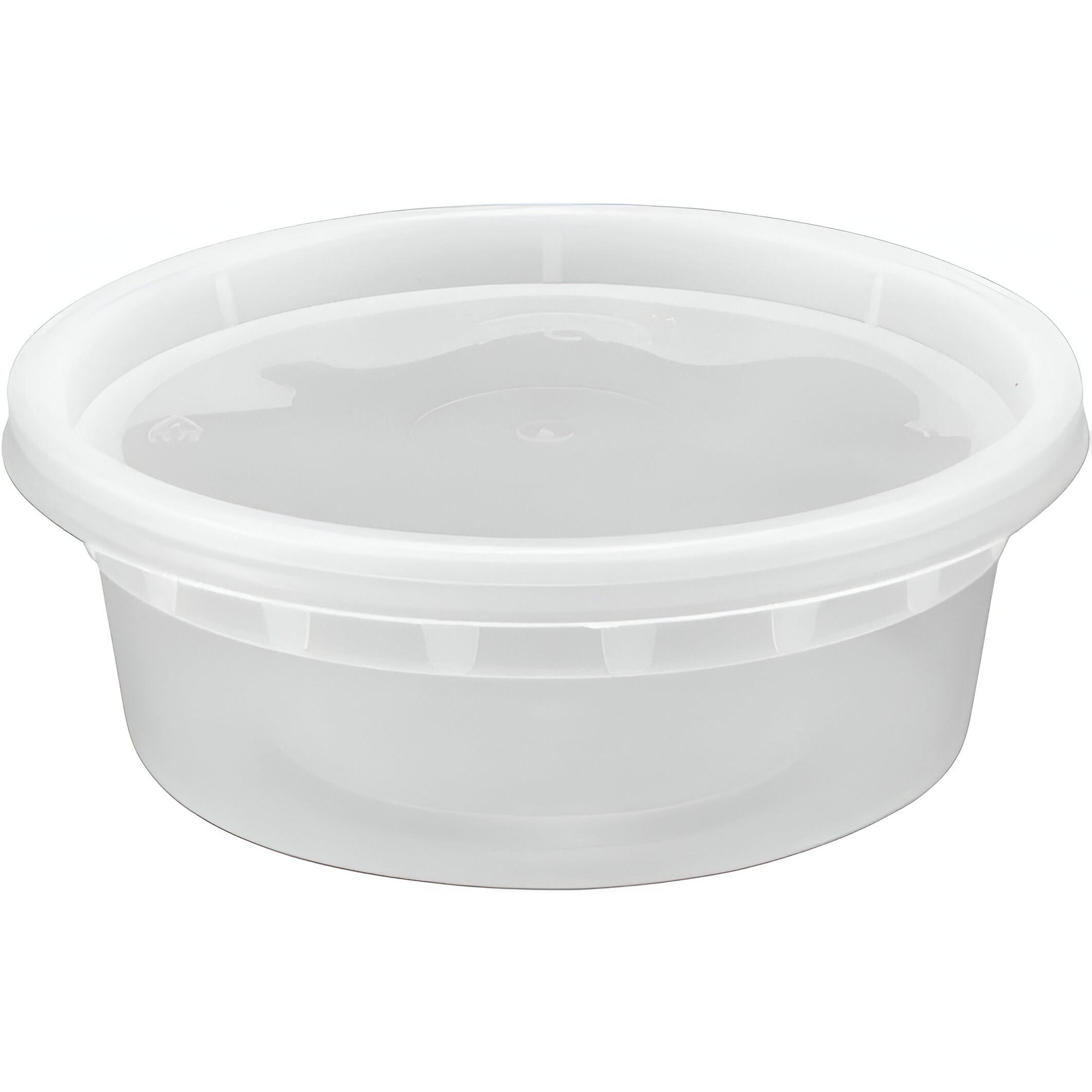 RitePak - 8 Oz Clear Injection Deli Container Combo, 240/Cs - S-8