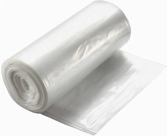 20x22 HDPE Clear Can Liner 6mic 1000/cs, 10 rolls/cs