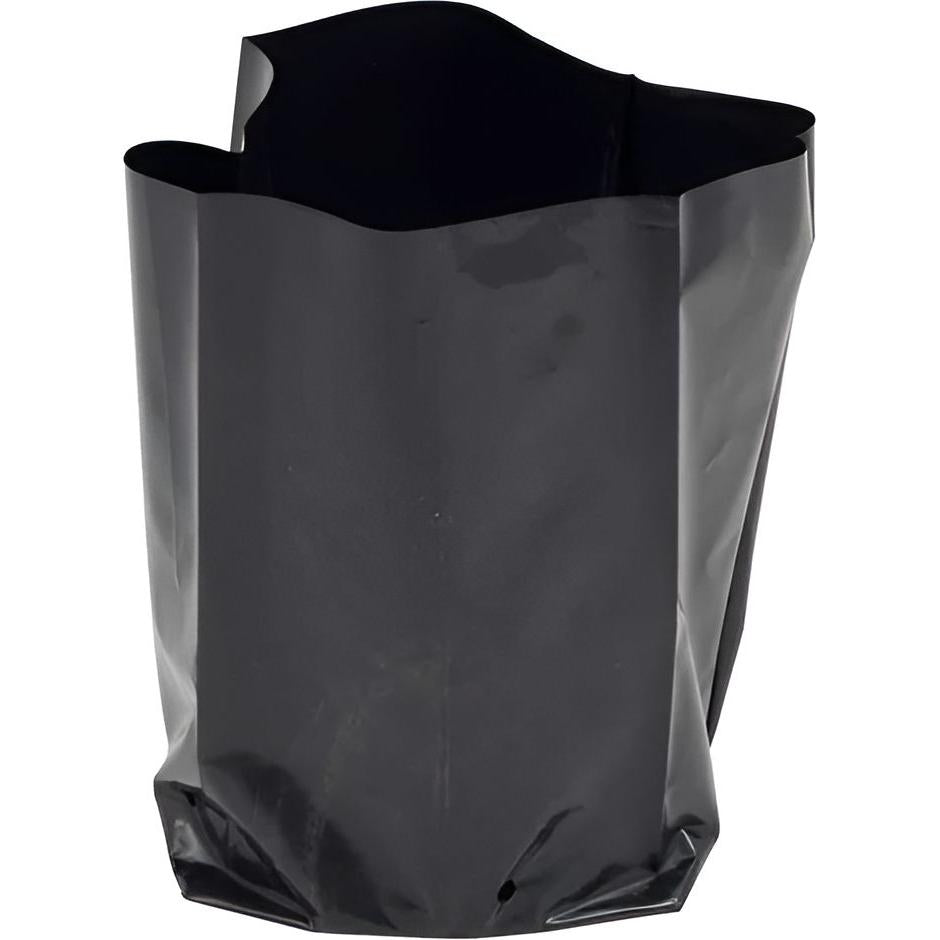 RiteSource - 11" x 6" x 20" S3 Black Low Density Produce Bags, 12lb/Cs - RSTLDS3B