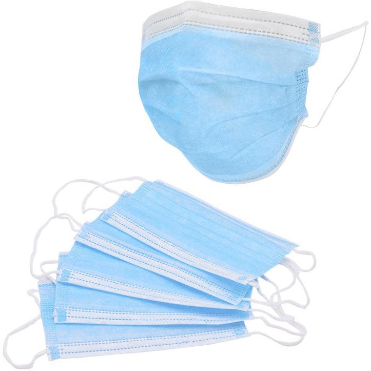 RiteTouch - 3-ply Blue Ear Loop Face Mask, 50/bx - RS350
