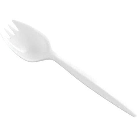RiteWare - White Medium Weight Spork, Pack of 1000 - C2105