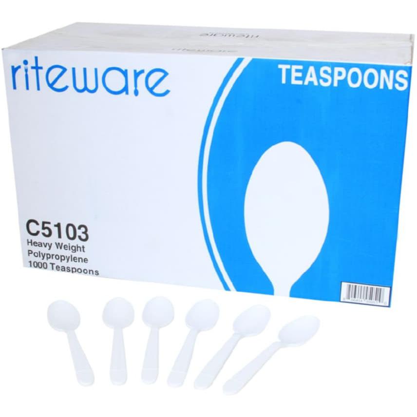 RiteWare - White Heavy Weight Teaspoon, 1000/Cs - C5103