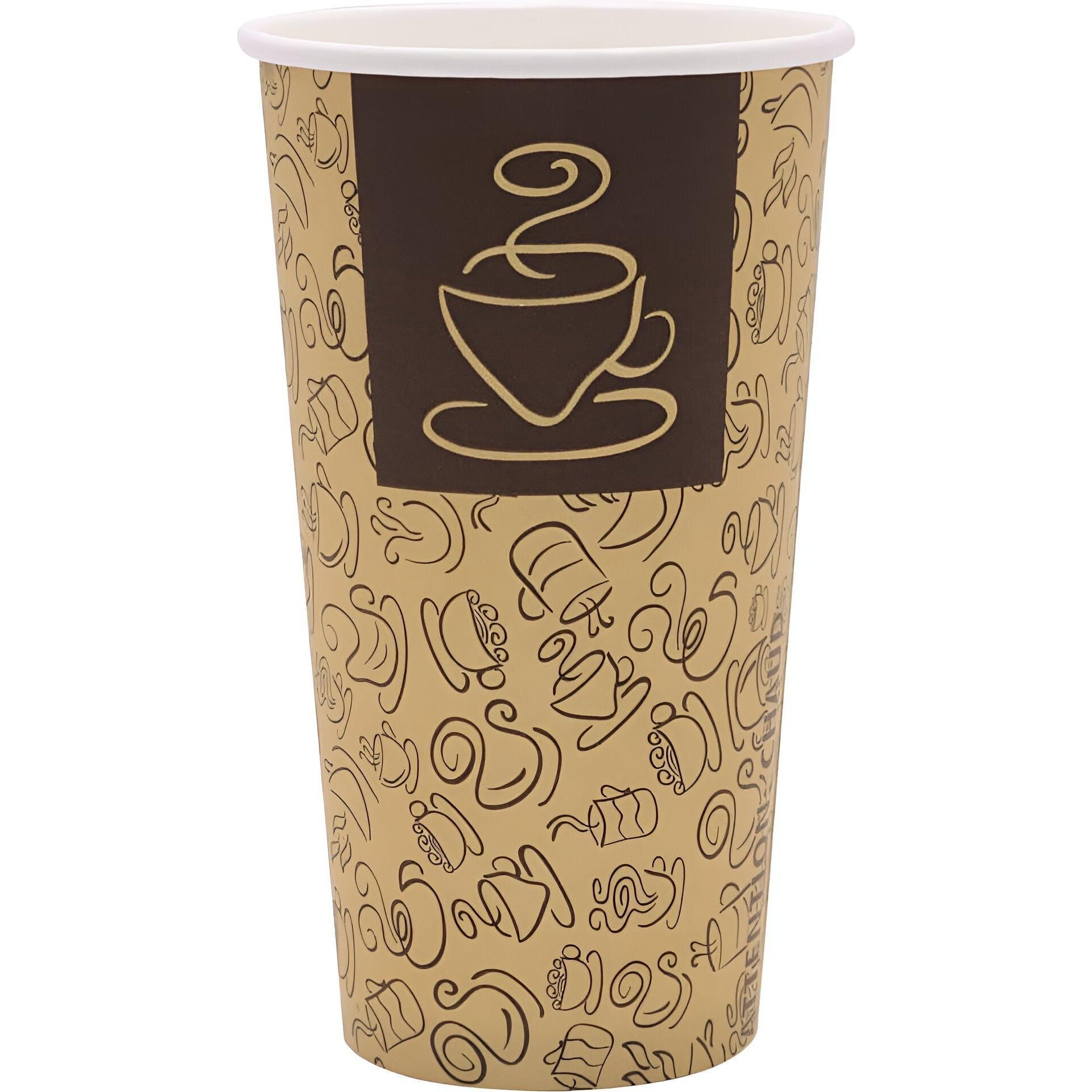 RiteWare - 20 Oz Cafe Design Hot Cup, 1000/cs - HC20CF