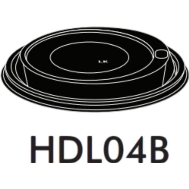 RiteWare - Black Dome Lid For 4 Oz Cup, 1000/Cs - HDL04B
