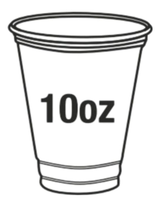 RiteWare - 10 oz Clear PET Cups, 1000/Cs - PEC0710