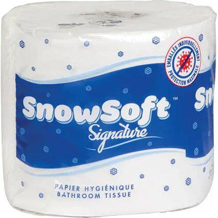 Snow Soft - 4.25" x 3", 2 Ply Wrapped Toilet/Bathroom Tissue, 24 Rl/Cs - BTS60024