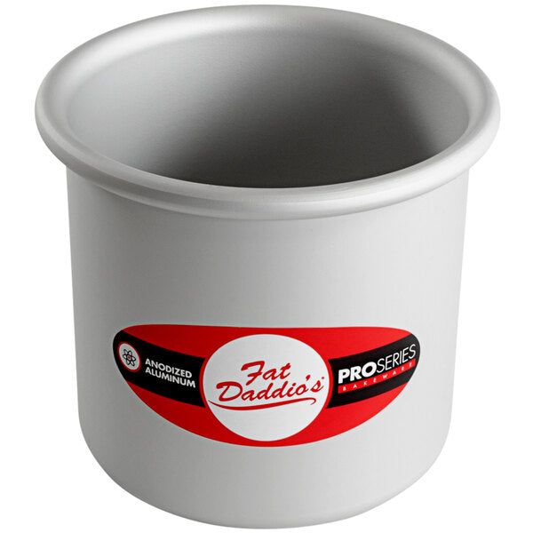 Fat Daddio's - ProSeries 4" x 4" Round Anodized Aluminum Mini Straight Sided Cake Pan - PRD-44