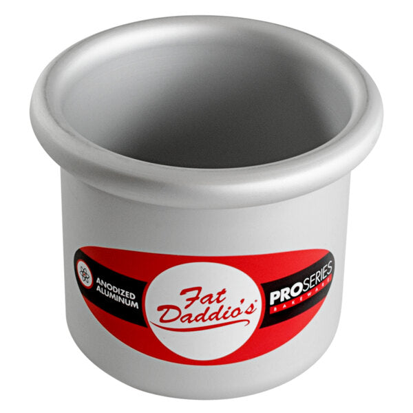 Fat Daddio's - ProSeries 3" x 3" Round Anodized Aluminum Mini Straight Sided Cake Pan - PRD-33