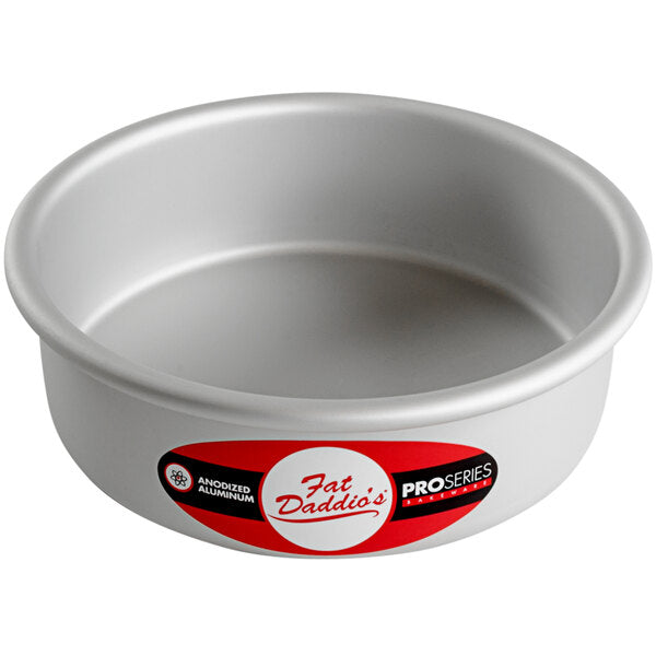 Fat Daddio's - ProSeries 6" x 2" Round Anodized Aluminum Straight Sided Cake Pan - PRD-62