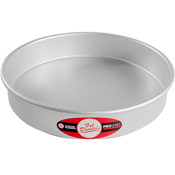 Fat Daddio's - ProSeries 10" x 2" Round Anodized Aluminum Straight Sided Cake and Deep Dish Pizza Pan - PRD-102