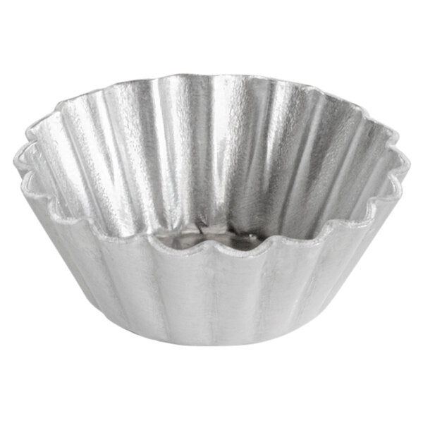 Fat Daddio's - ProSeries 2" x 1" Round Heavy Duty Aluminum Fluted Tartlet Pan - PMTH-2