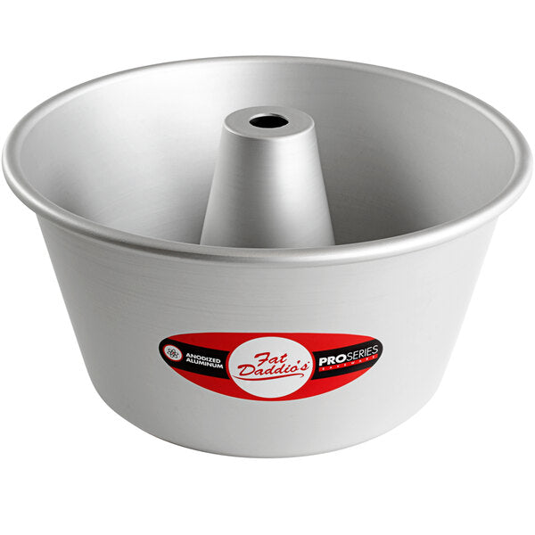 Fat Daddio's - ProSeries 8" x 3.75" Anodized Aluminum Angel Food Cake Pan - PAF-8375