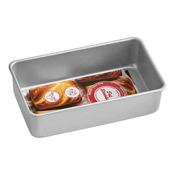 Fat Daddio's - ProSeries 9" x 5" x 2.5", 1.5 lb Anodized Aluminum Oblong Bread Loaf Pan - BP-5643