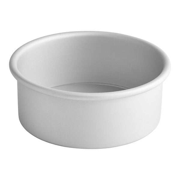 Fat Daddio's - ProSeries 7" x 3" Round Anodized Aluminum Straight Sided Cheesecake Pan with Removable Bottom - PCC-73
