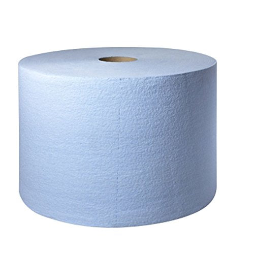 Tork - Blue Heavy-Duty Giant Roll Single-Ply Paper Wipers, 800 Rolls/Case - 450304