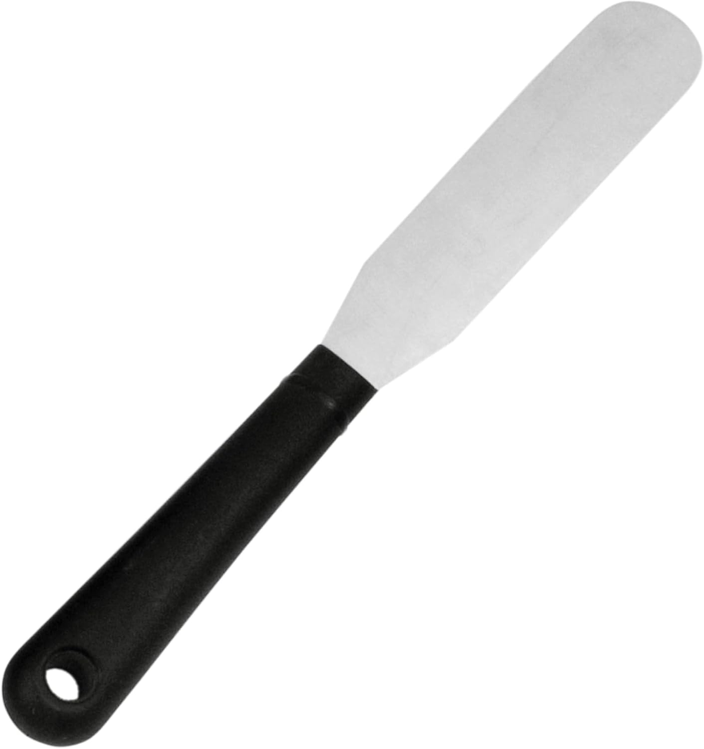 Fat Daddio's - 4.75" Stainless Steel Spatula with Plastic Handle - SPAT-475S