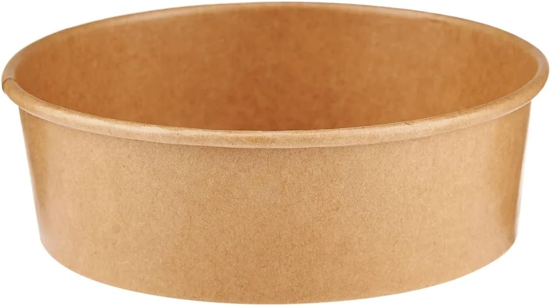 RiteEarth - 24 Oz. Paper Food Container Kraft, 300/cs - REFC2424K