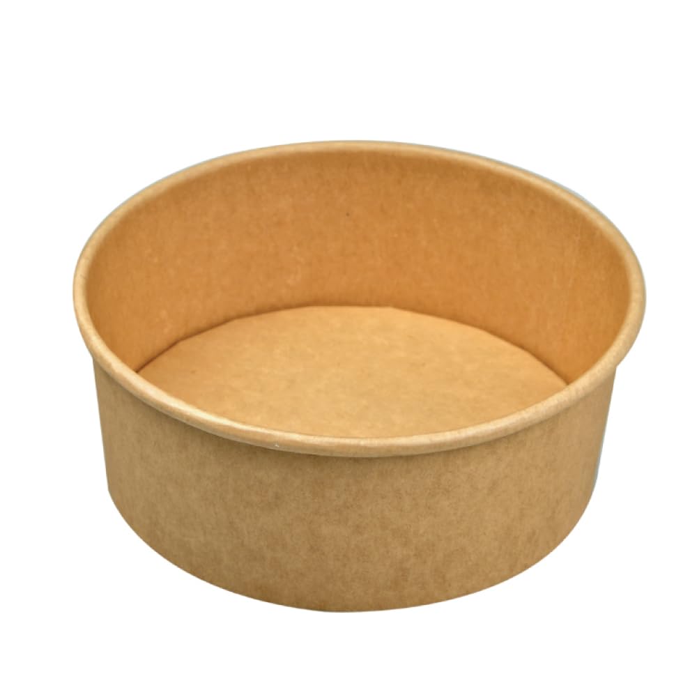 RiteEarth - 32 Oz. Paper Food Container Kraft, 300/cs - REFC2432K